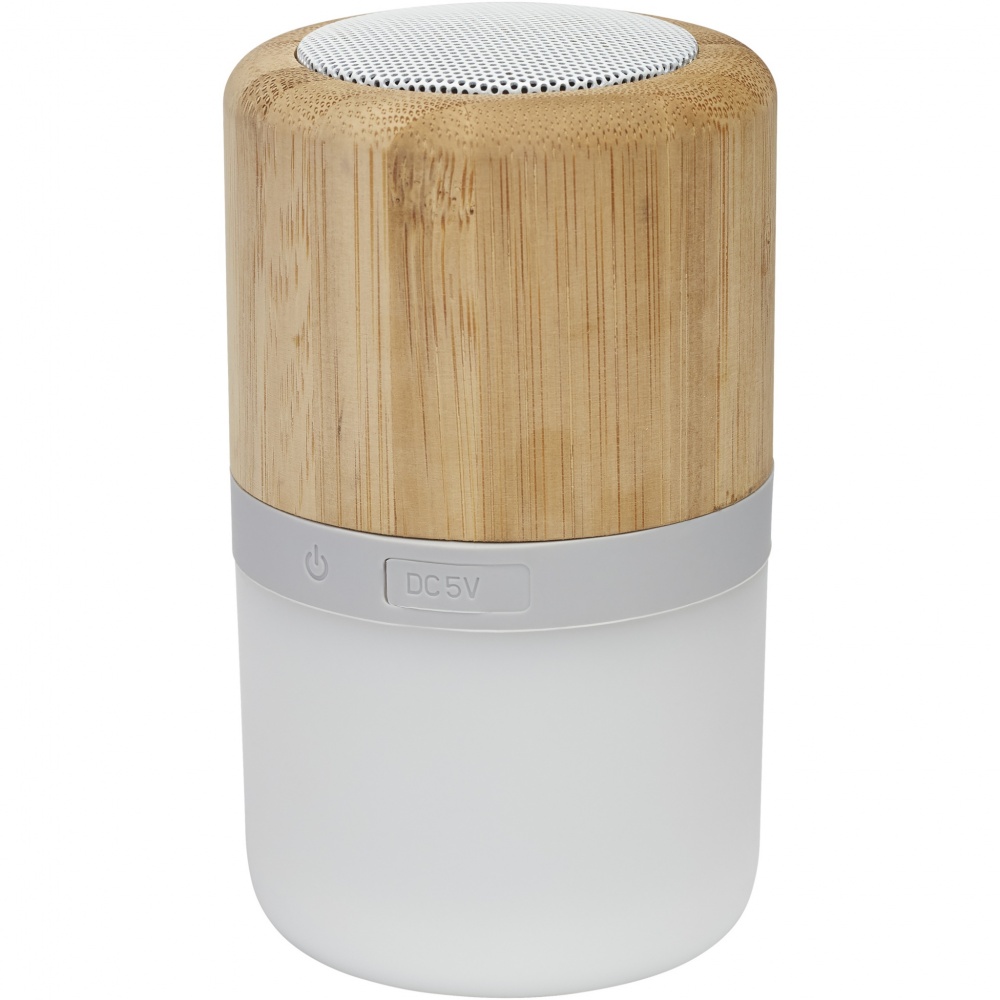 Logotrade corporate gift picture of: Aurea bamboo Bluetooth® speaker with light 
